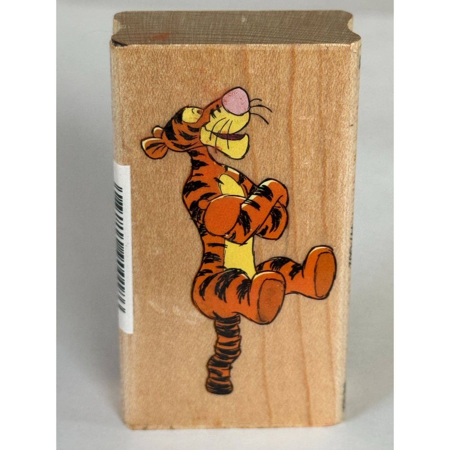 Disney Rubber Stamp Tigger Cartoon Bouncing Jump Listening Pose All Night Media