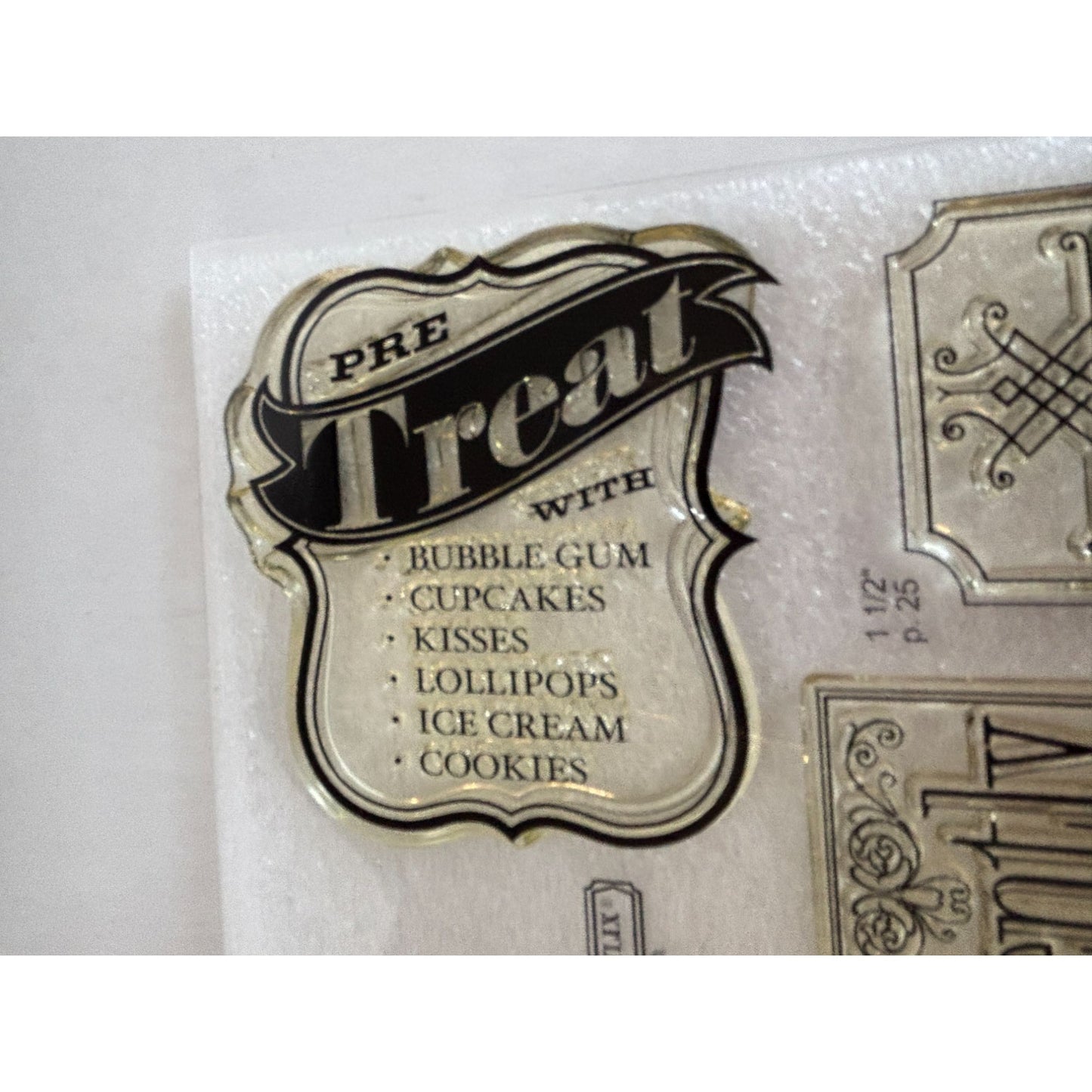 CTMH Acrylic Stamp Set Special Care Kid Memories Parenting Philosophy Art S1312