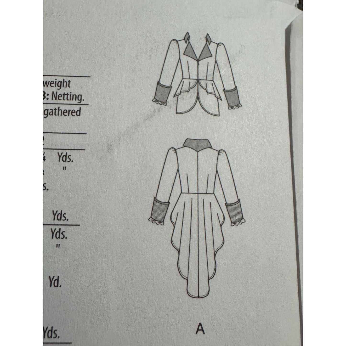 McCalls Sewing Pattern M7641 Costume Steampunk Overskirt Fantasy Size 14-22 UC