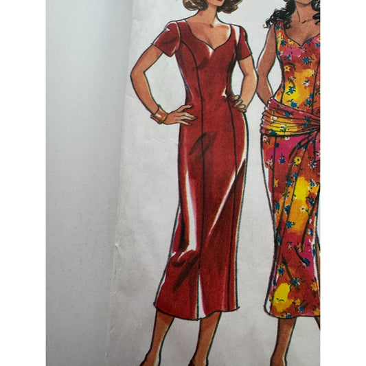 New Look Sewing Pattern 6207 Sheath Dress Misses 6-16 Easy 2 Hour UC Simplicity