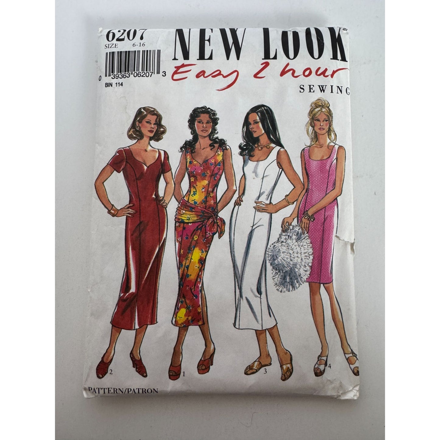 New Look Sewing Pattern 6207 Sheath Dress Misses 6-16 Easy 2 Hour UC Simplicity