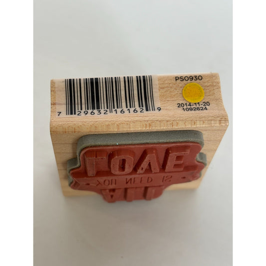 Hampton Art Rubber Stamp All You Need Is Love Sentiment Card Making Word Inspire