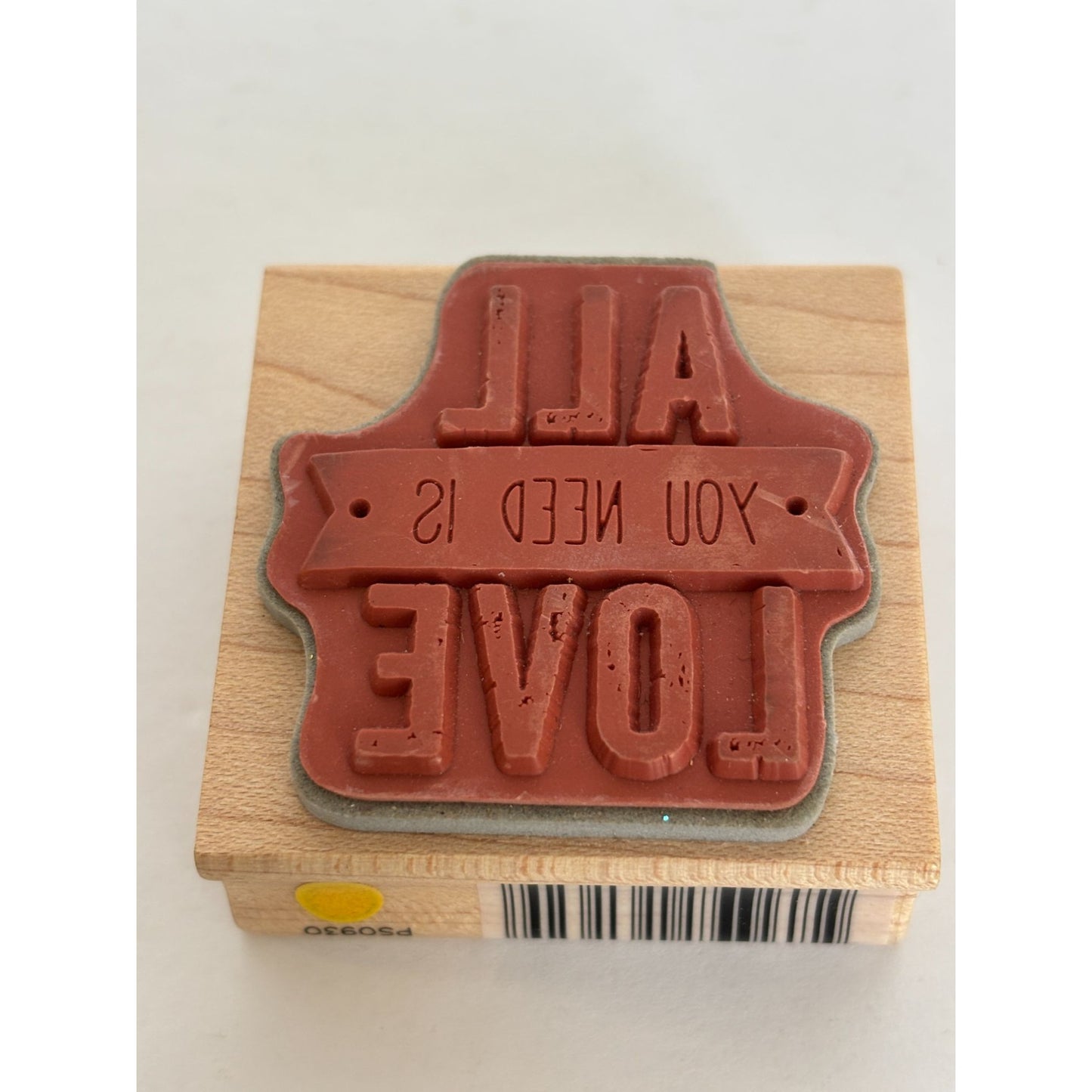 Hampton Art Rubber Stamp All You Need Is Love Sentiment Card Making Word Inspire