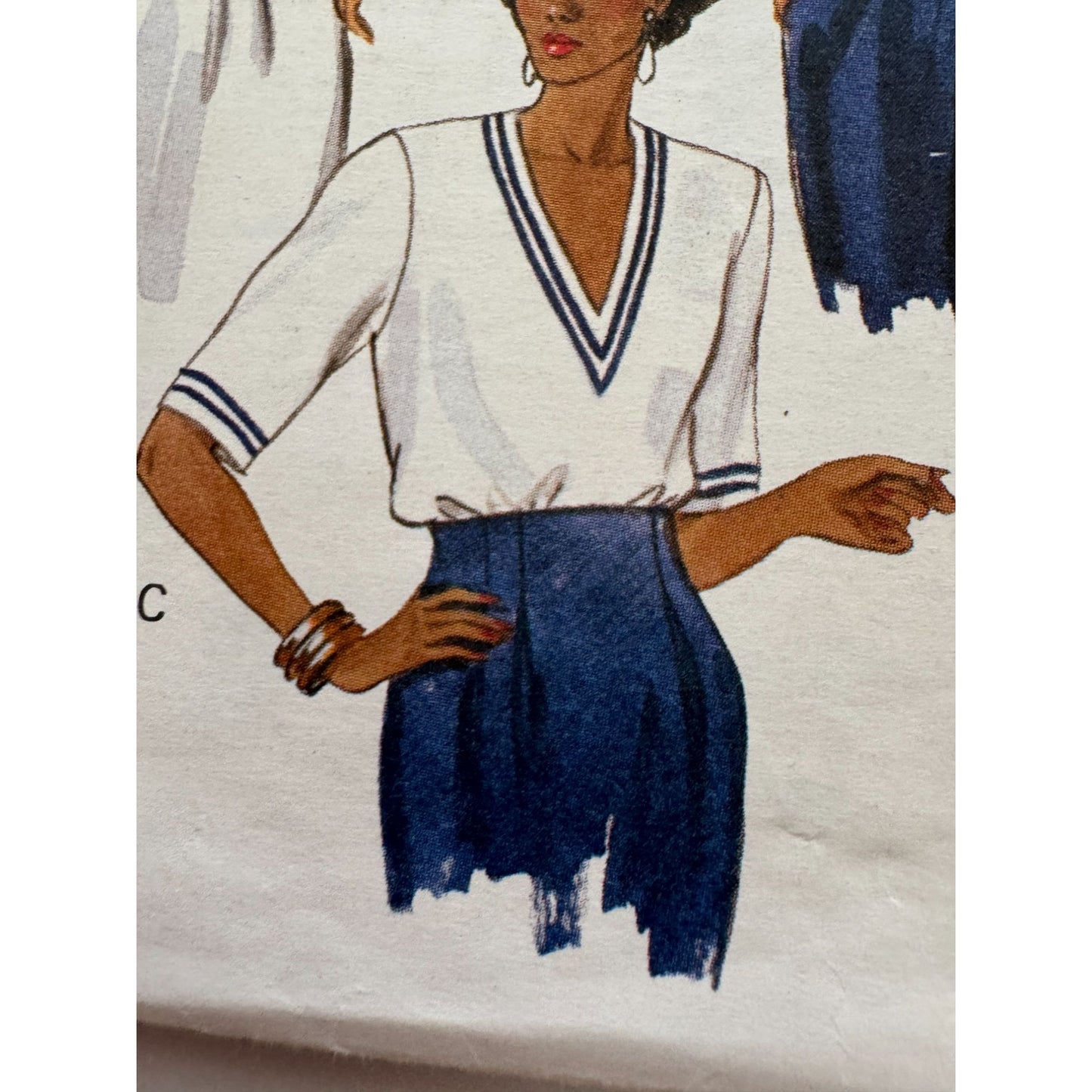 Butterick Sewing Pattern 5278 Tops Shirts Neckline Variations 6 8 10 Easy Uncut