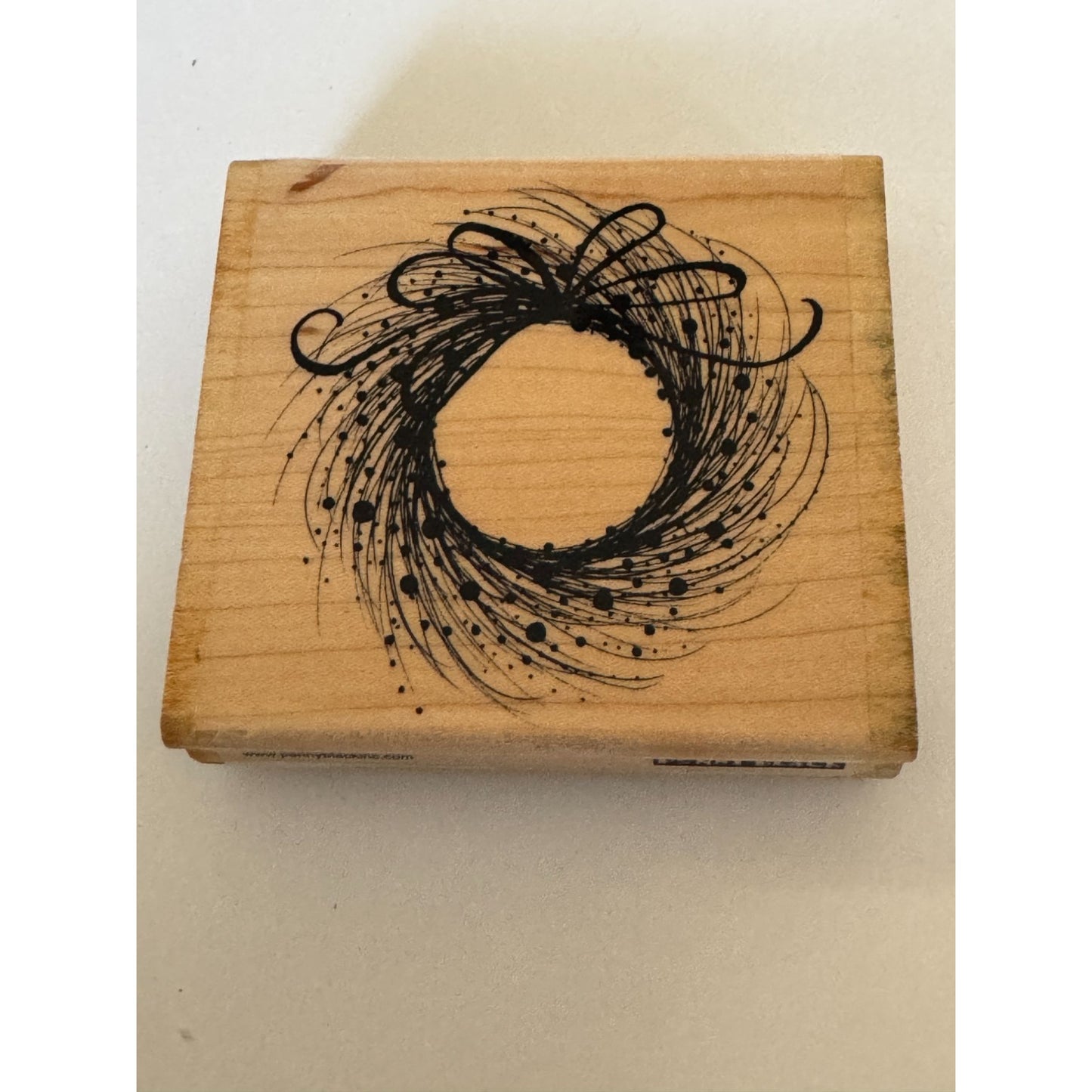 Penny Black Rubber Stamp Adornment Wreath Fall Autumn Card Making Craft 3996J