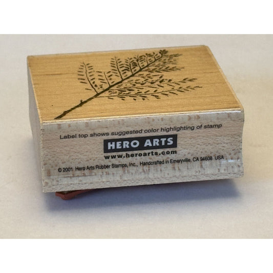 Hero Arts Rubber Stamp Small Snow Bush Fern Plant Nature Outdoors Poetic Prints