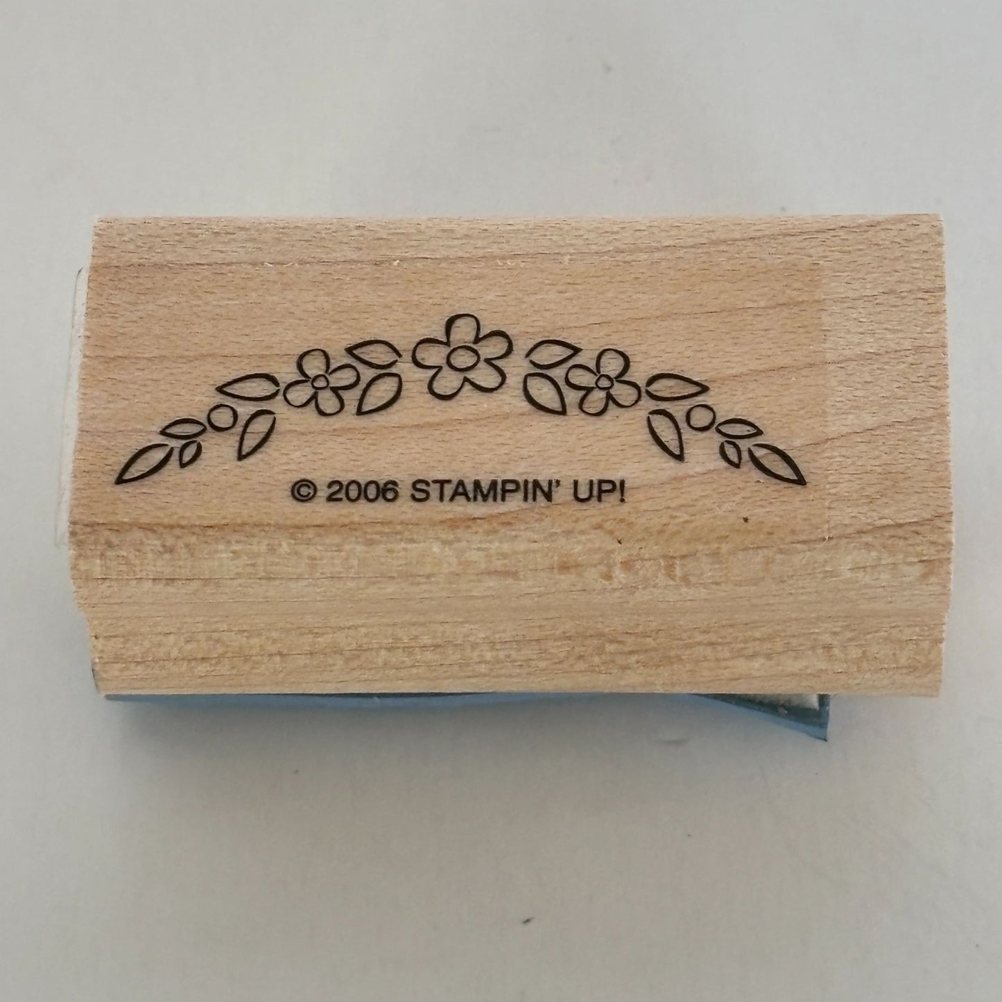 Stampin Up Wood Rubber Stamp Floral Arch Small Flowers Card Making Crafting Tool