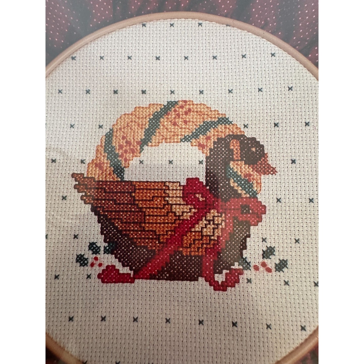 Hallmark Counted Cross Stitch Kit Christmas Goose Holidays Craft Pattern Vintage