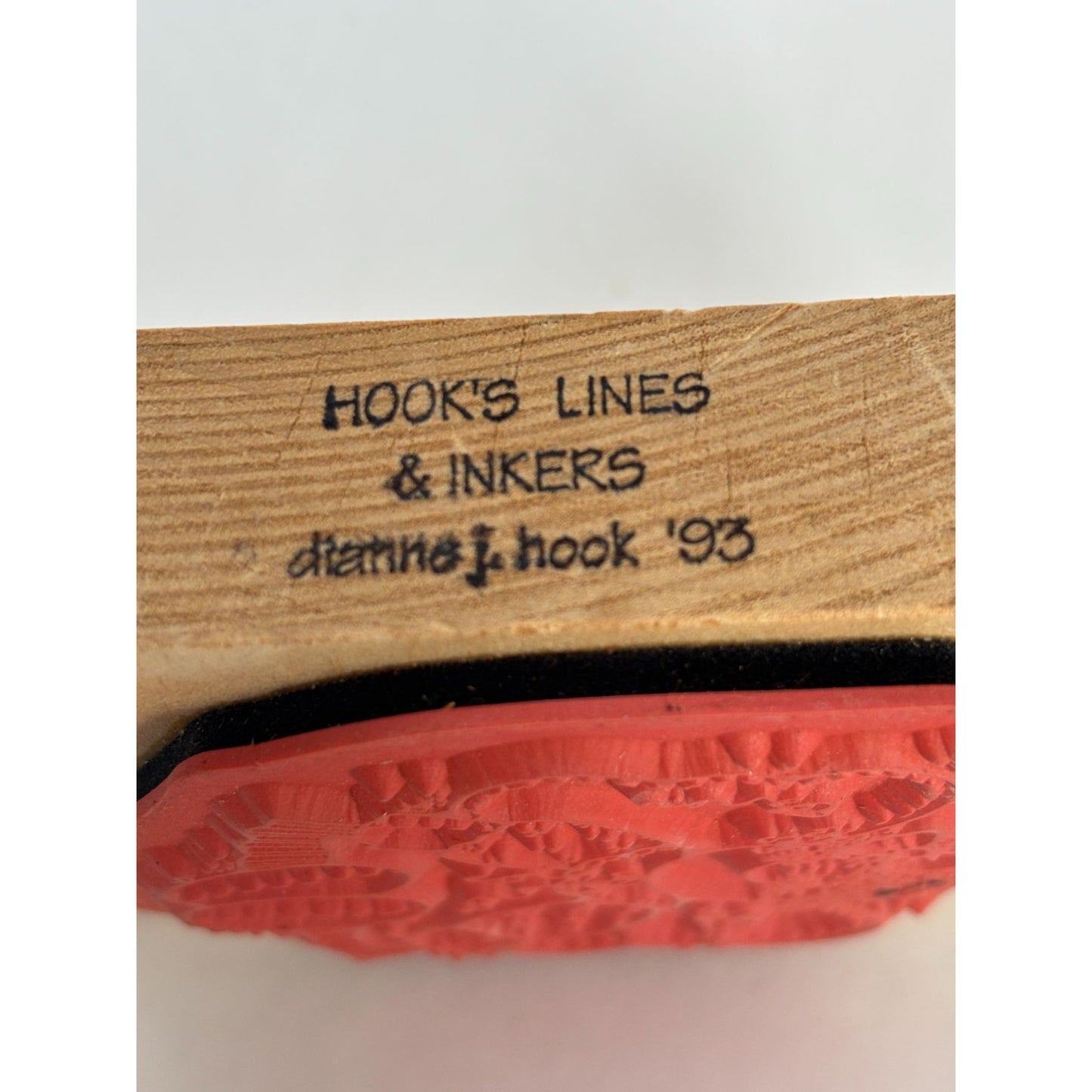 Hooks Lines and Inkers Rubber Stamp Patches Country Angel Smile Primitive Doll
