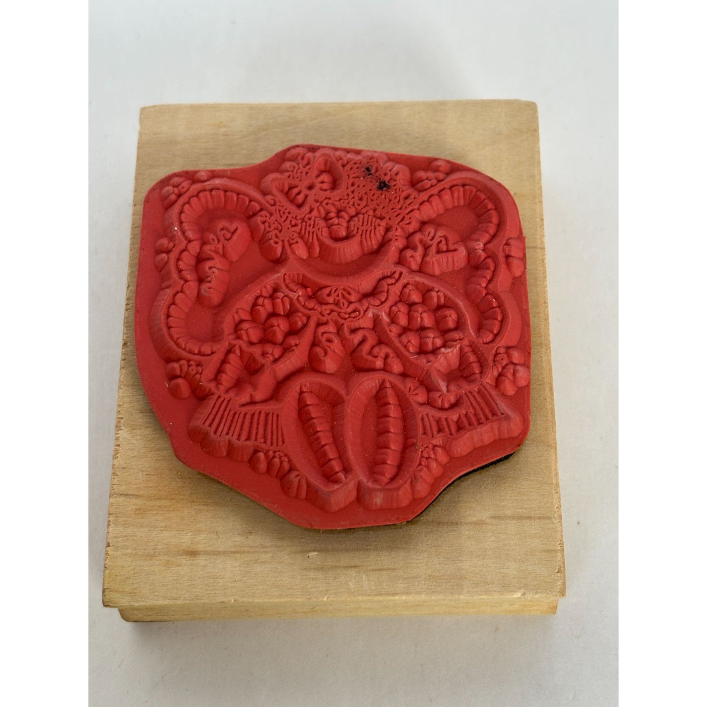 Hooks Lines and Inkers Rubber Stamp Patches Country Angel Smile Primitive Doll