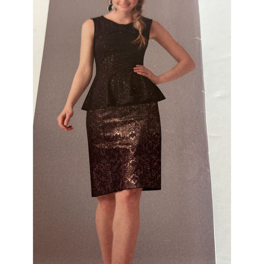 Simplicity Sewing Pattern 0218 Misses Knit Tunic Top Peplum Shirt Size 14-22 UC