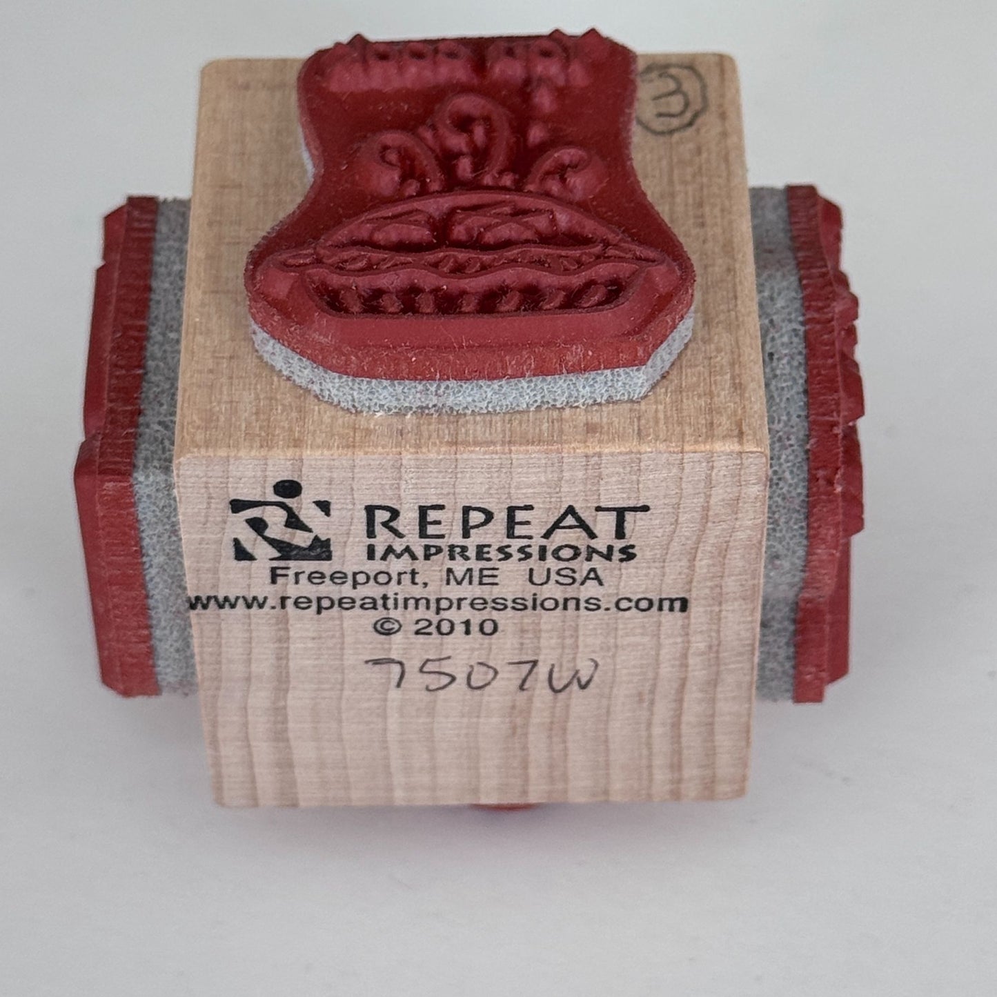 Repeat Impressions Cube Rubber Stamp Girlfriend You Crazy Cook Work Clean Funny Cardmaking Words