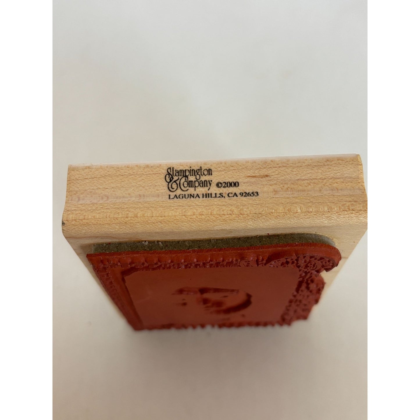 Stampington Rubber Stamp Love Letter Womans Face Silhouette Postmark Card Making