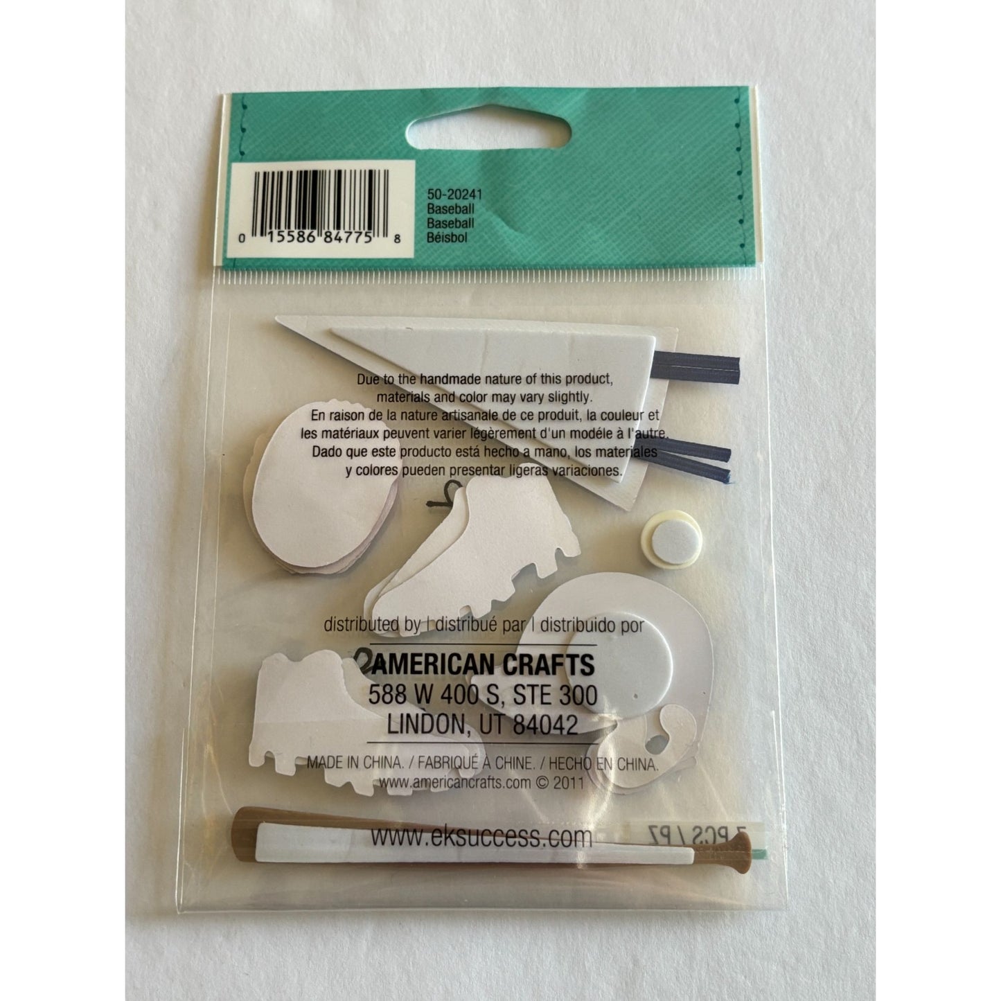 Jolees Boutique Embellishments Baseball Bat Glove Boys Sports Kids Scrapbooking