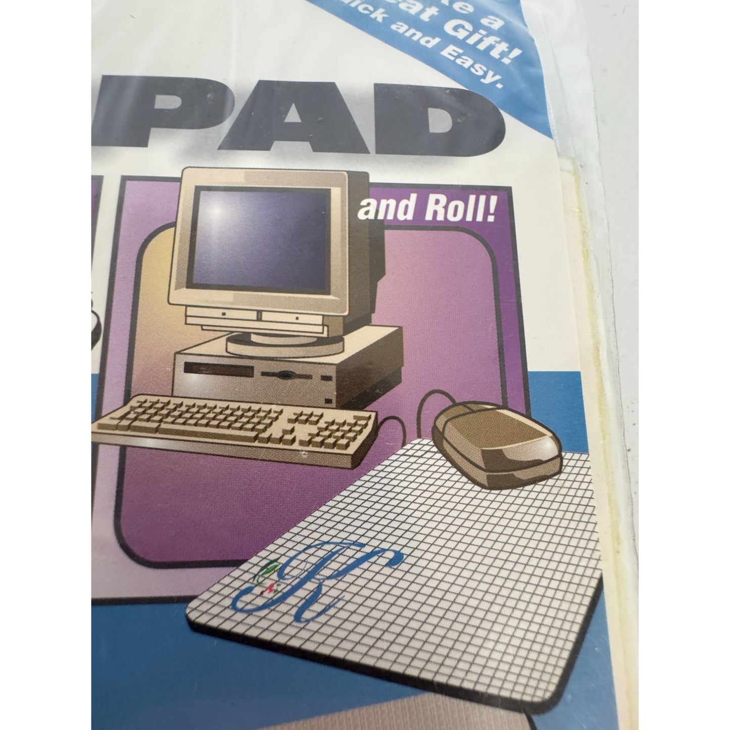 Homecrafters Cross Stitch Computer Mouse Pad Kit Monograms Seasonal Office Decor