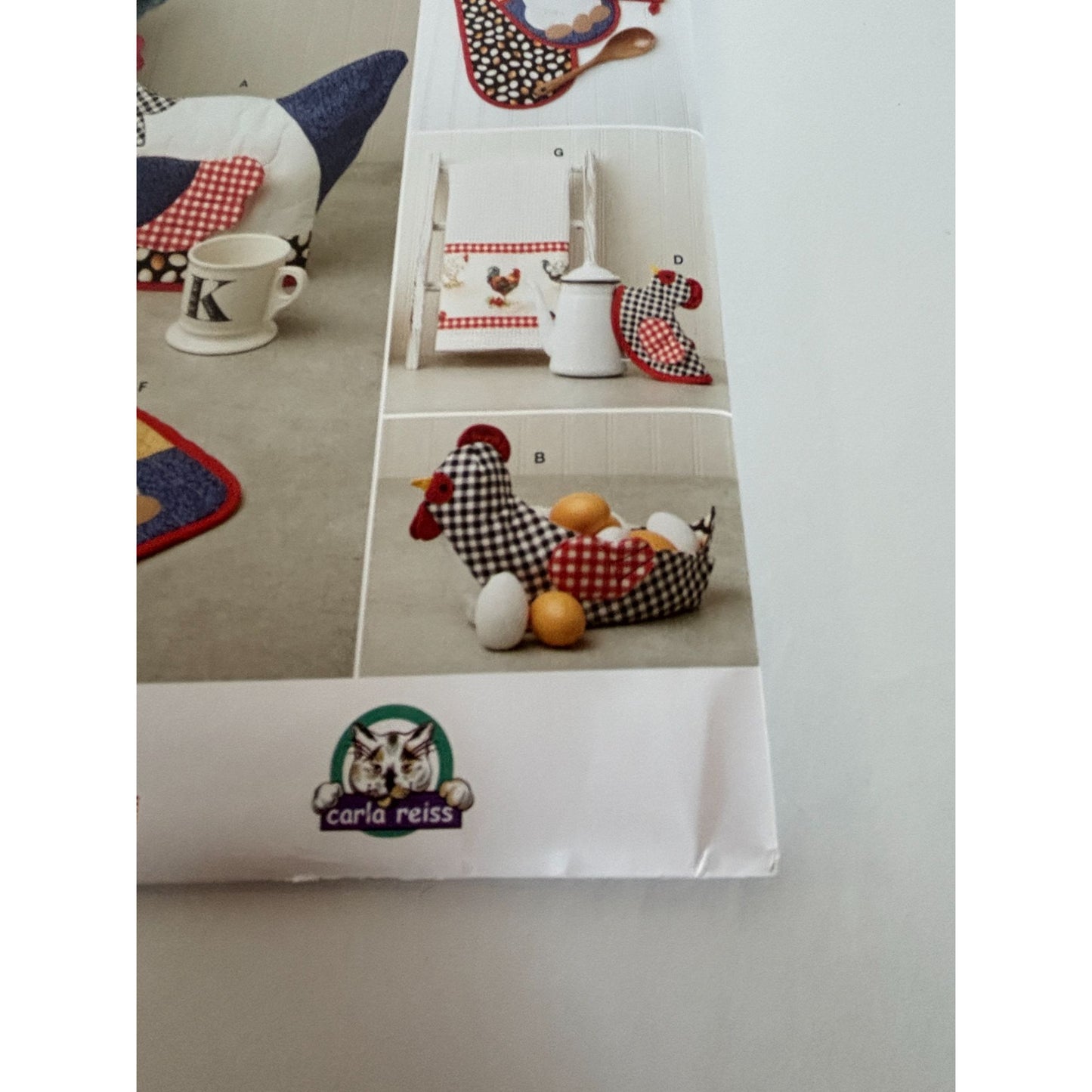 Simplicity Sewing Pattern S9773 Chicken Kitchen Accessories Tea Cozy Dish Towel
