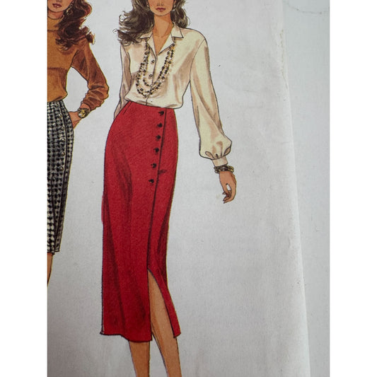 Simplicity Sewing Pattern 8658 Wrap Skirt Two Lengths Work 8 10 12 14 16 18 UC