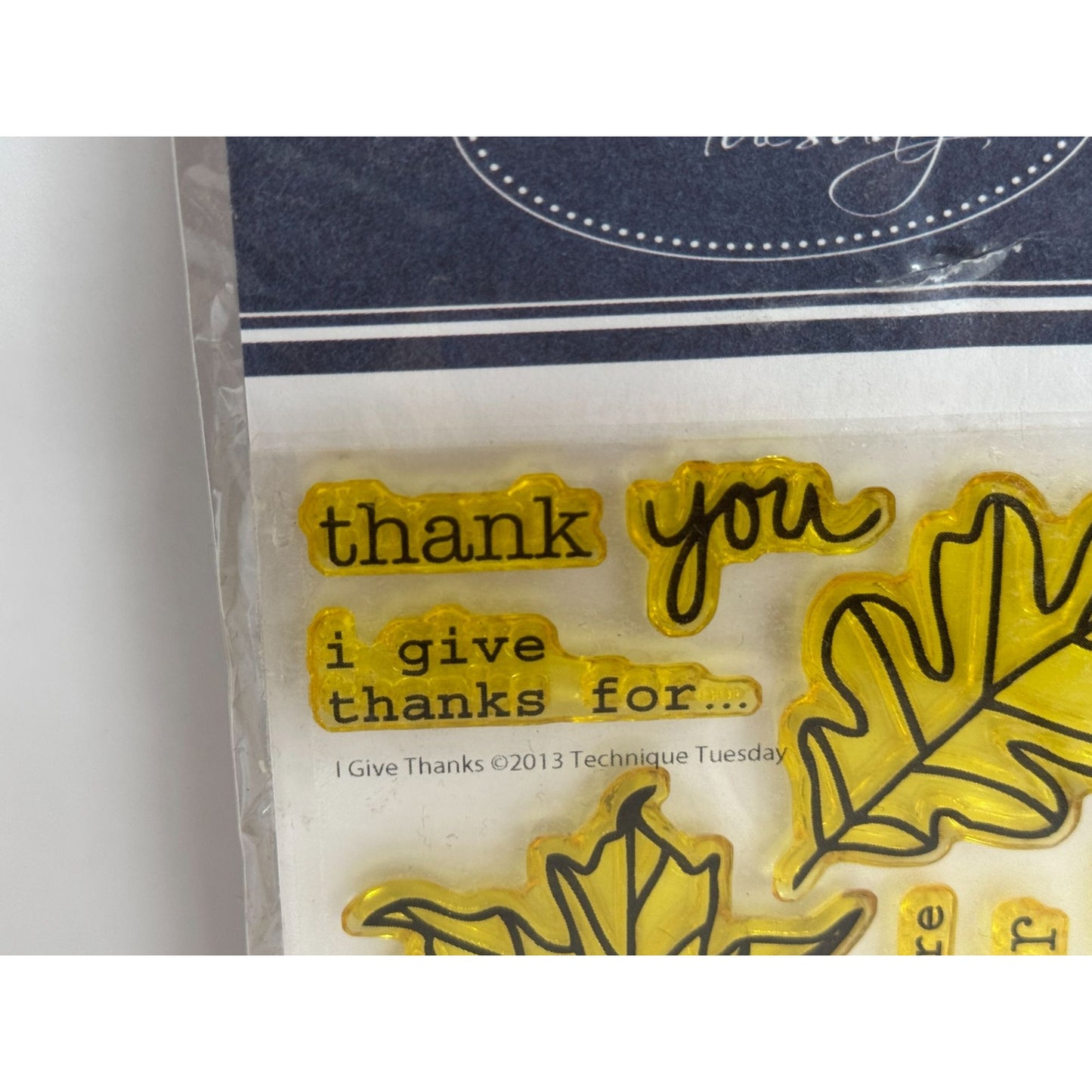 Technique Tuesday Clear Stamp Set I Give Thanks Gratitude Thanksgiving Blessed
