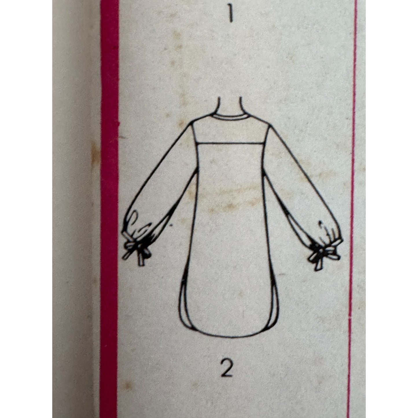 Simplicity Sewing Pattern 7722 Vintage 1970s Juniors Teen Dress Top Large 15/16