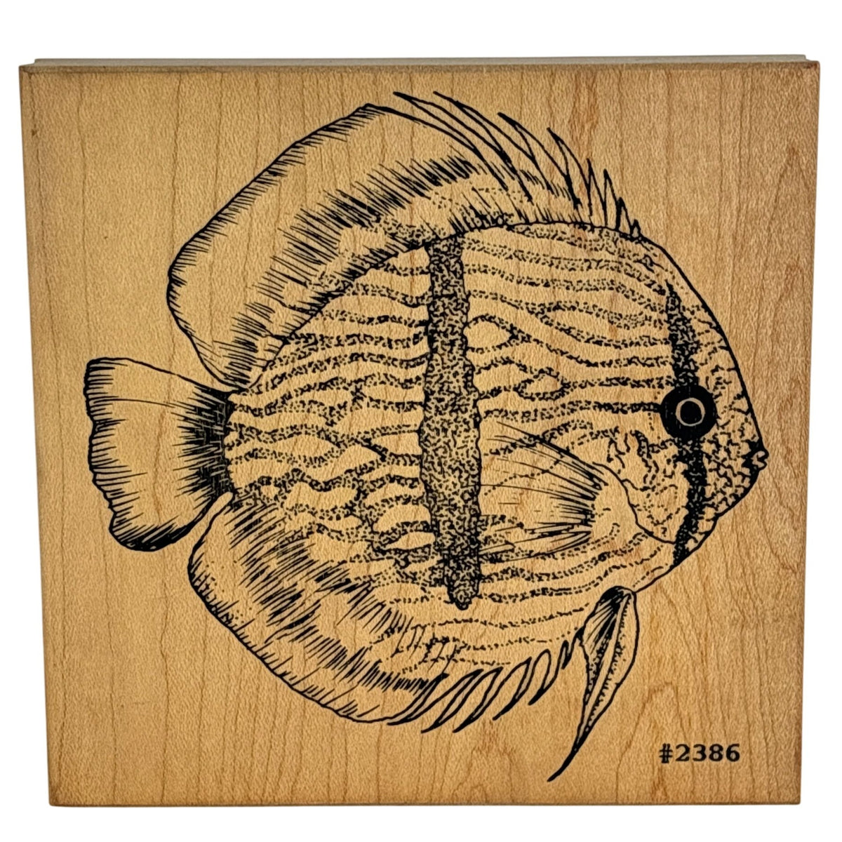 Co-Motion Rubber Stamp Tropical Fish Large Big Nautical Ocean Life Aquarium 2386