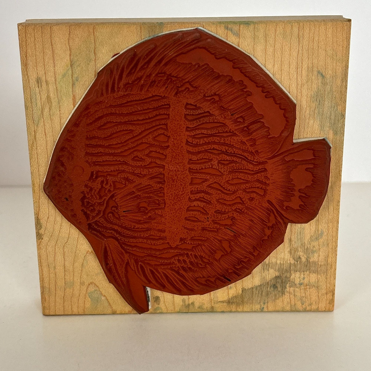 Co-Motion Rubber Stamp Tropical Fish Large Big Nautical Ocean Life Aquarium 2386
