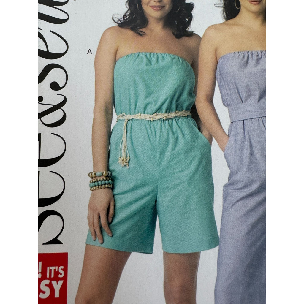 Butterick Sewing Pattern B6010 Jumpsuit In Two Lengths with Sash Size 4-20 Uncut