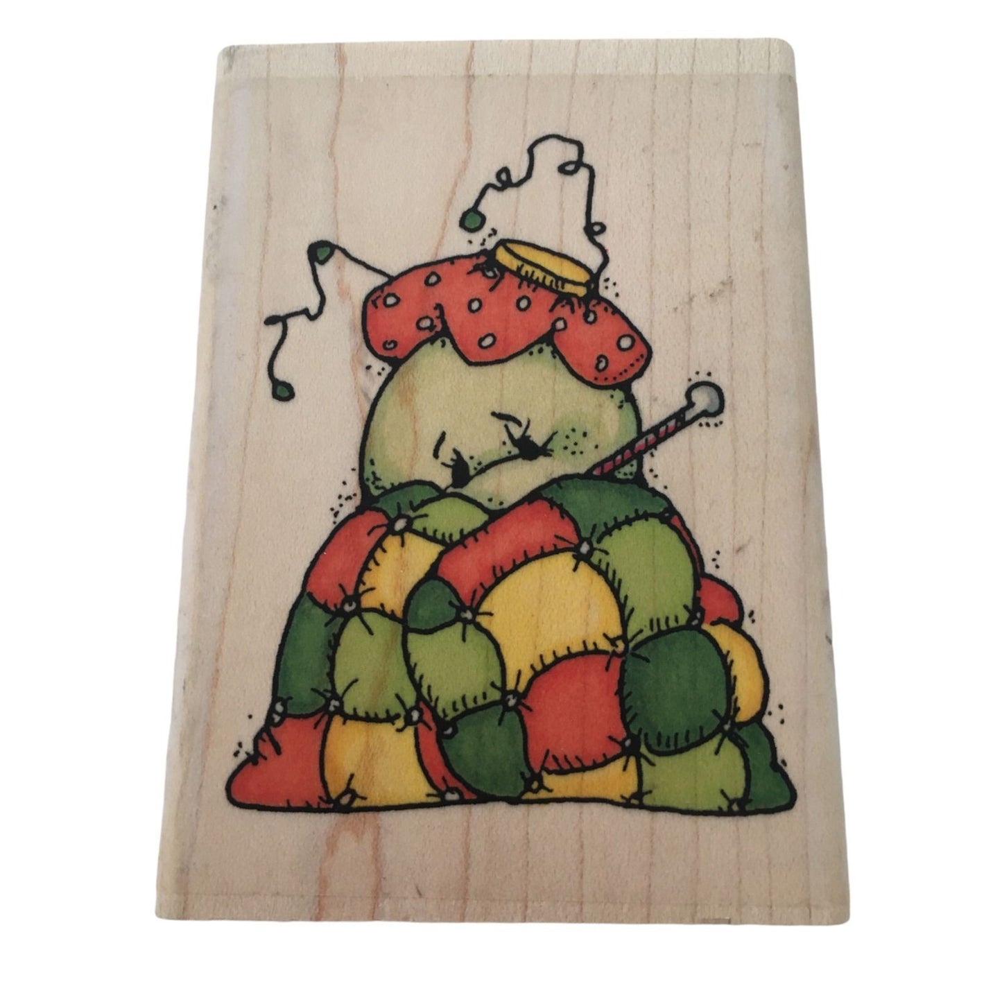 Whipper Snapper Rubber Stamp Sick Bug Quilted Blanket Get Well Soon Card Making