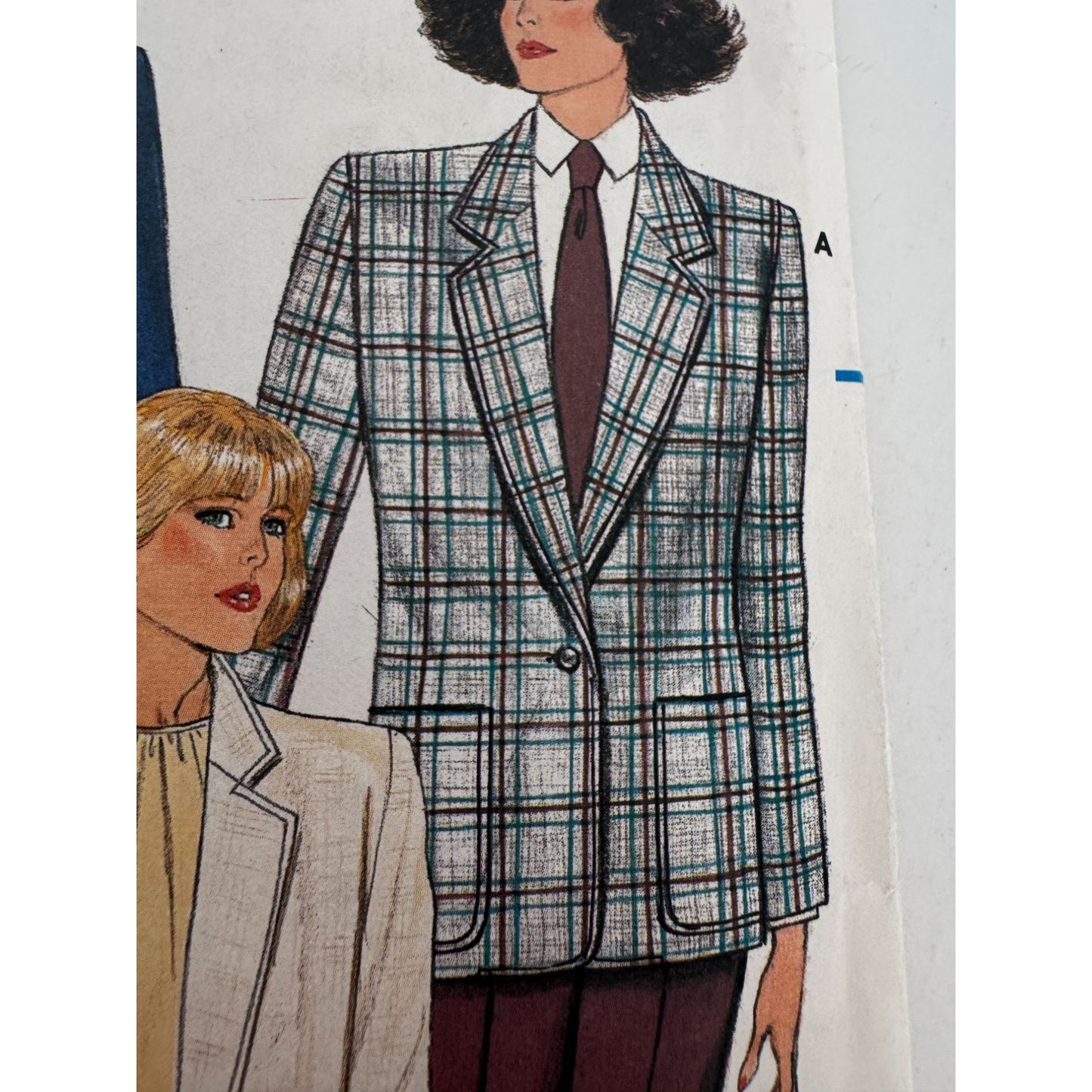 Butterick Sewing Pattern 3066 Blazer Jacket Work 1980s Fall 6 8 10 UC