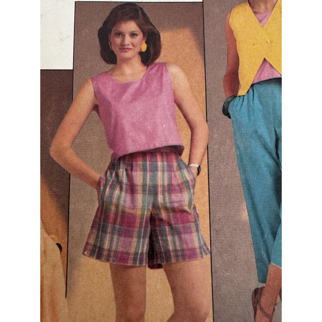 Simplicity Sewing Pattern 6854 Top Skirt Cropped Pants Shorts Outfit 10-14 Uncut