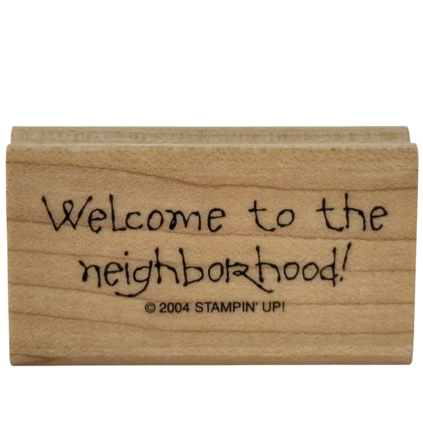 Stampin Up Rubber Stamp Welcome To The Neighborhood Card Making Realtor Gift Tag
