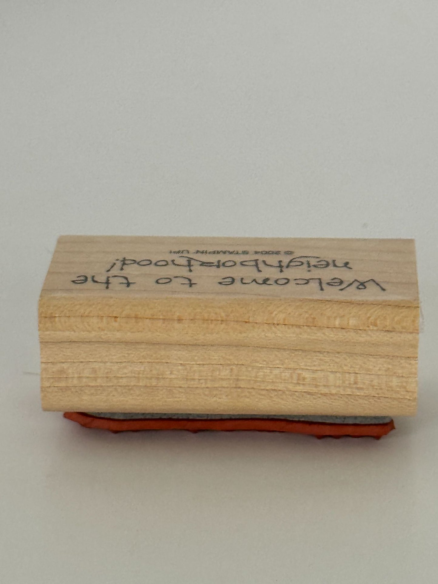 Stampin Up Rubber Stamp Welcome To The Neighborhood Card Making Realtor Gift Tag