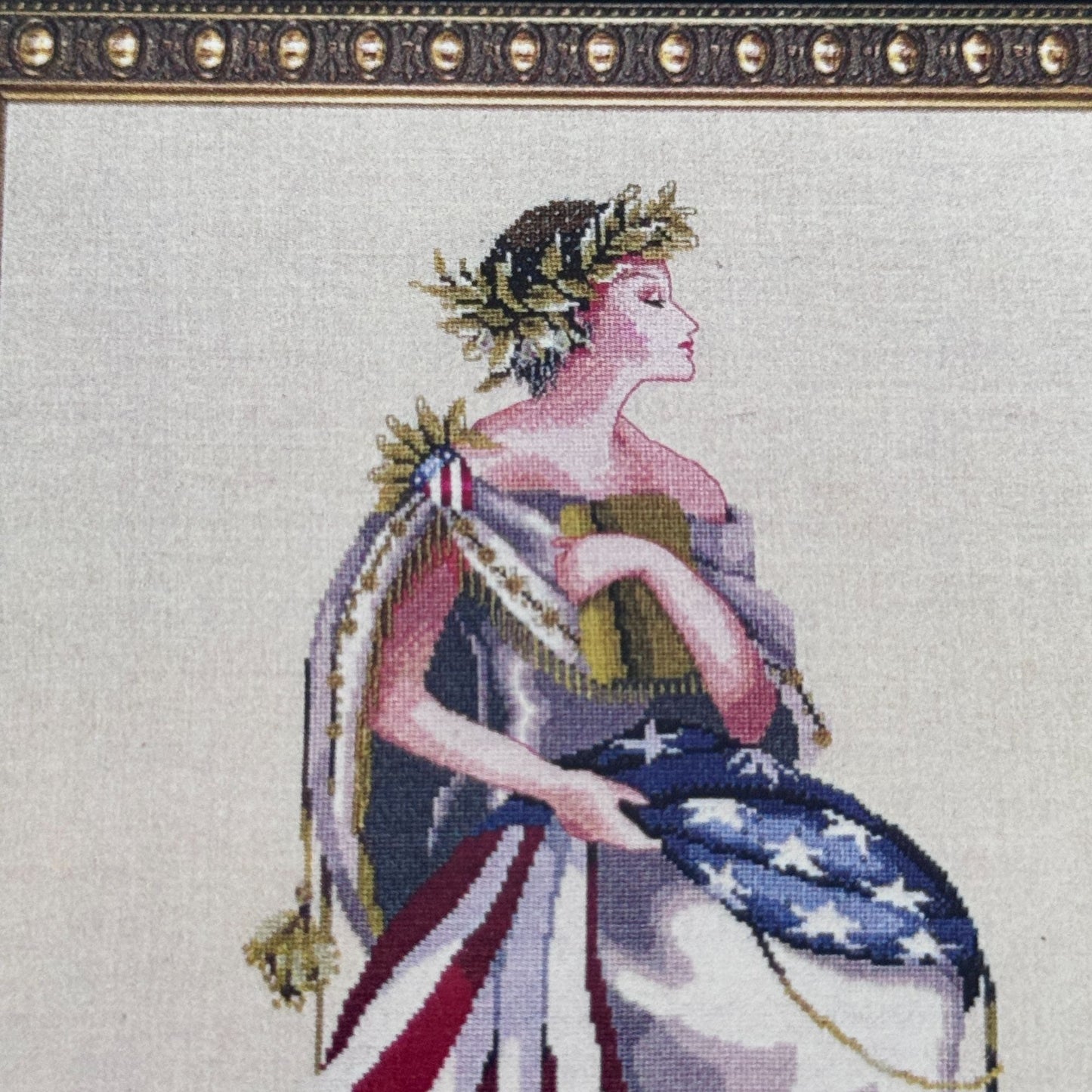 Mirabilia Cross Stitch Pattern Queen of Freedom Nora Corbett Chart Only Patriotic MDL6426 Flag