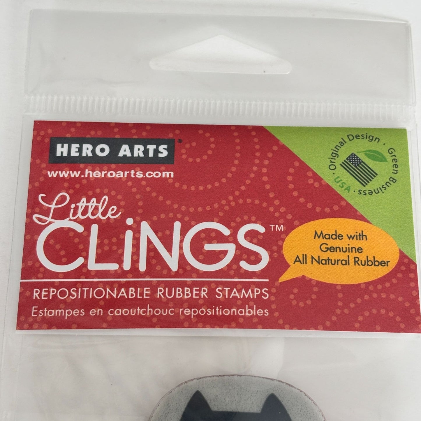 Hero Arts Little Clings Rubber Stamp Midnight Owl Halloween Craft Tool Repositionable Cardmaking Scrapbooking