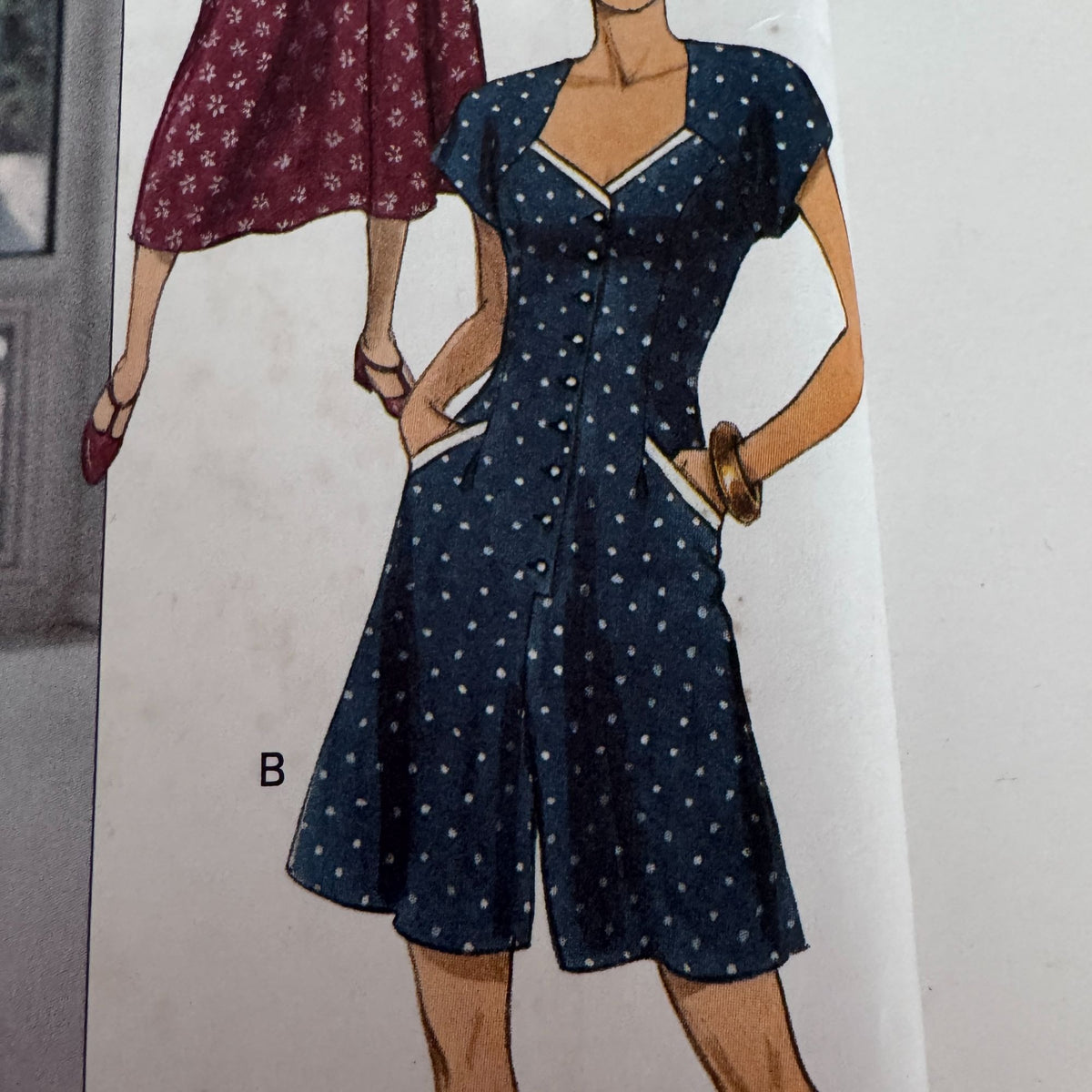 Butterick Sewing Pattern 6874 Dress Wide Leg Jumpsuit 1990s Quiet Luxury 6-12 Uncut Summer
