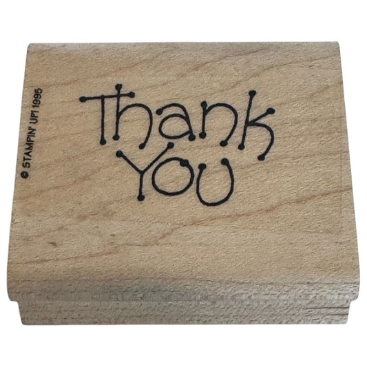 Stampin Up Rubber Stamp Thank You Card Making Words Sentiment Gratitude Craft
