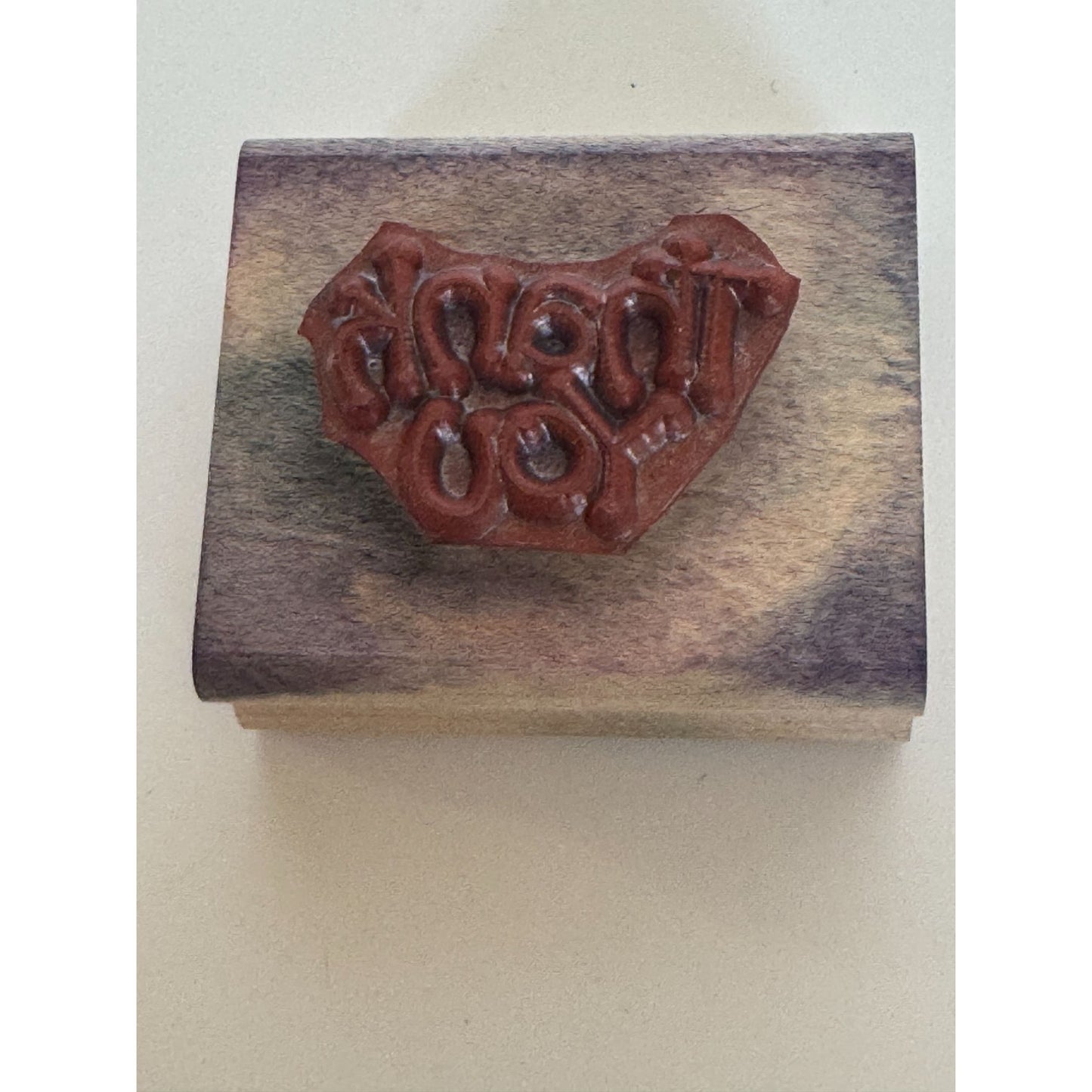 Stampin Up Rubber Stamp Thank You Card Making Words Sentiment Gratitude Craft