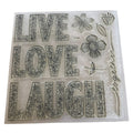 CTMH Acrylic Stamps Set Live Love Laugh Together My Acrylix Stamp of the Month