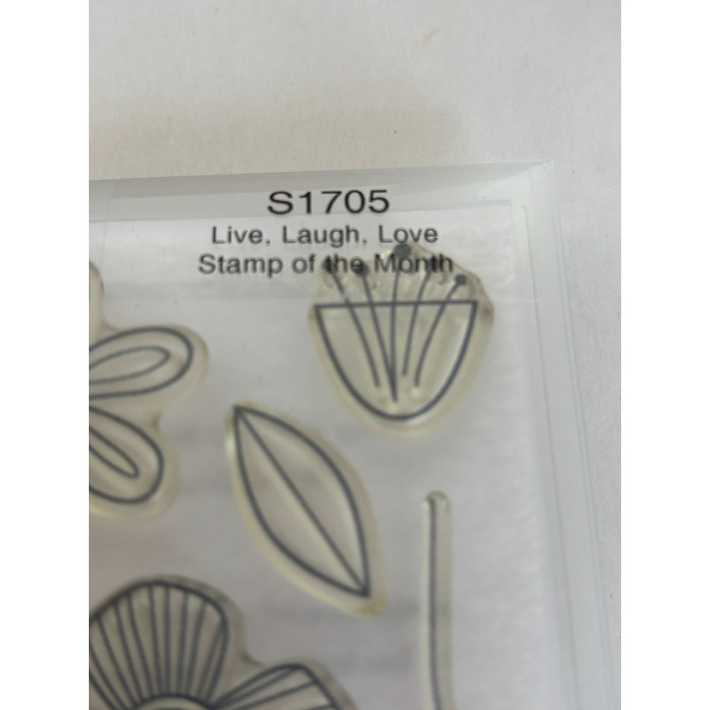CTMH Acrylic Stamps Set Live Love Laugh Together My Acrylix Stamp of the Month