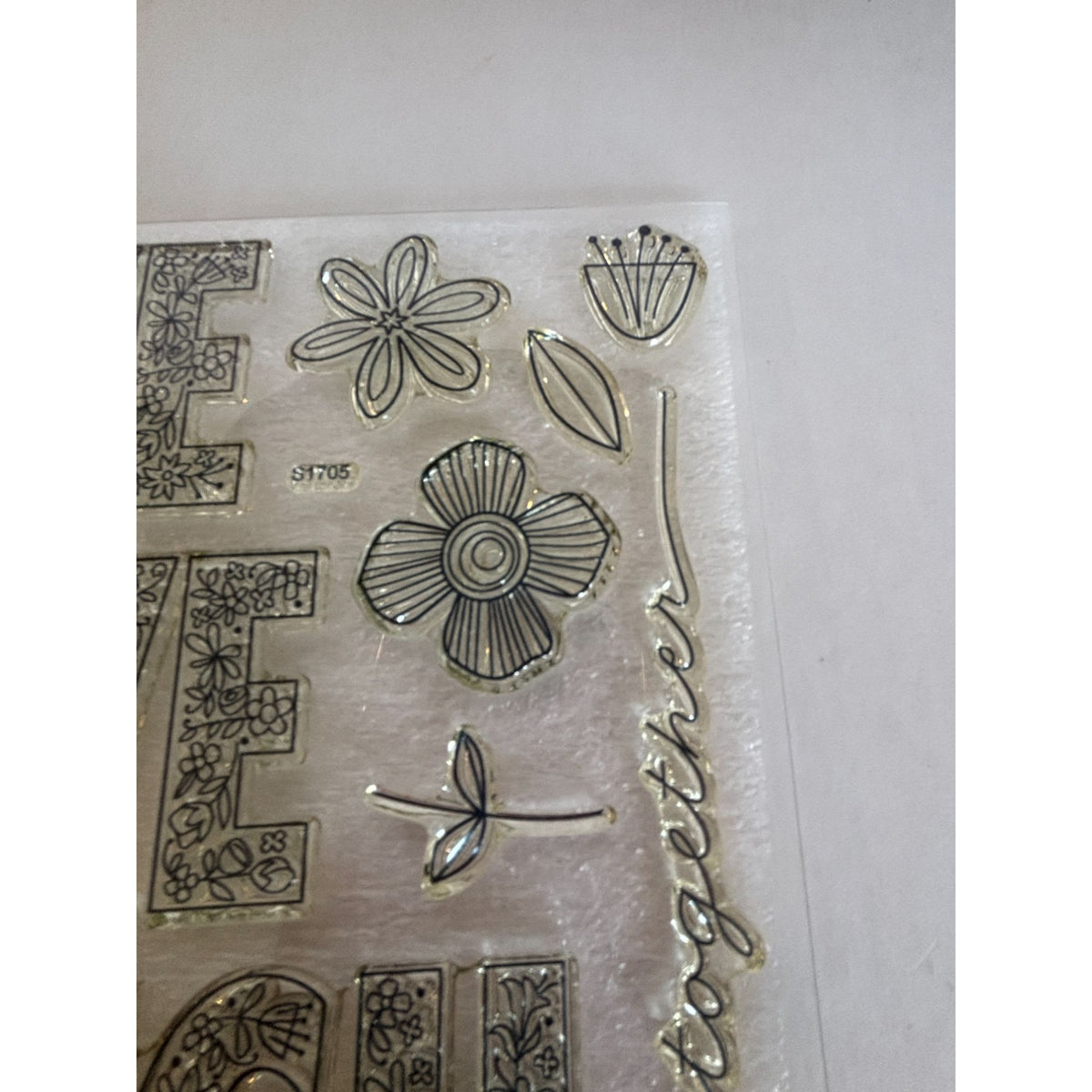 CTMH Acrylic Stamps Set Live Love Laugh Together My Acrylix Stamp of the Month