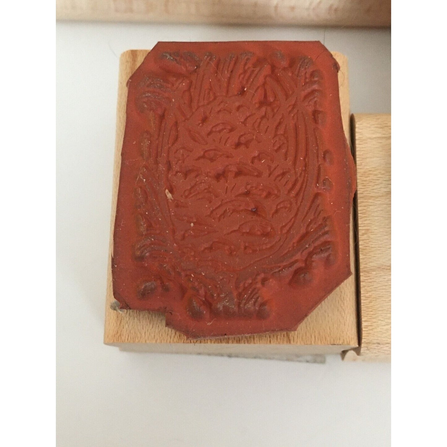 Stampin Up Rubber Stamp Feel The Warmth Christmas Winter Holiday Pine Cone Card