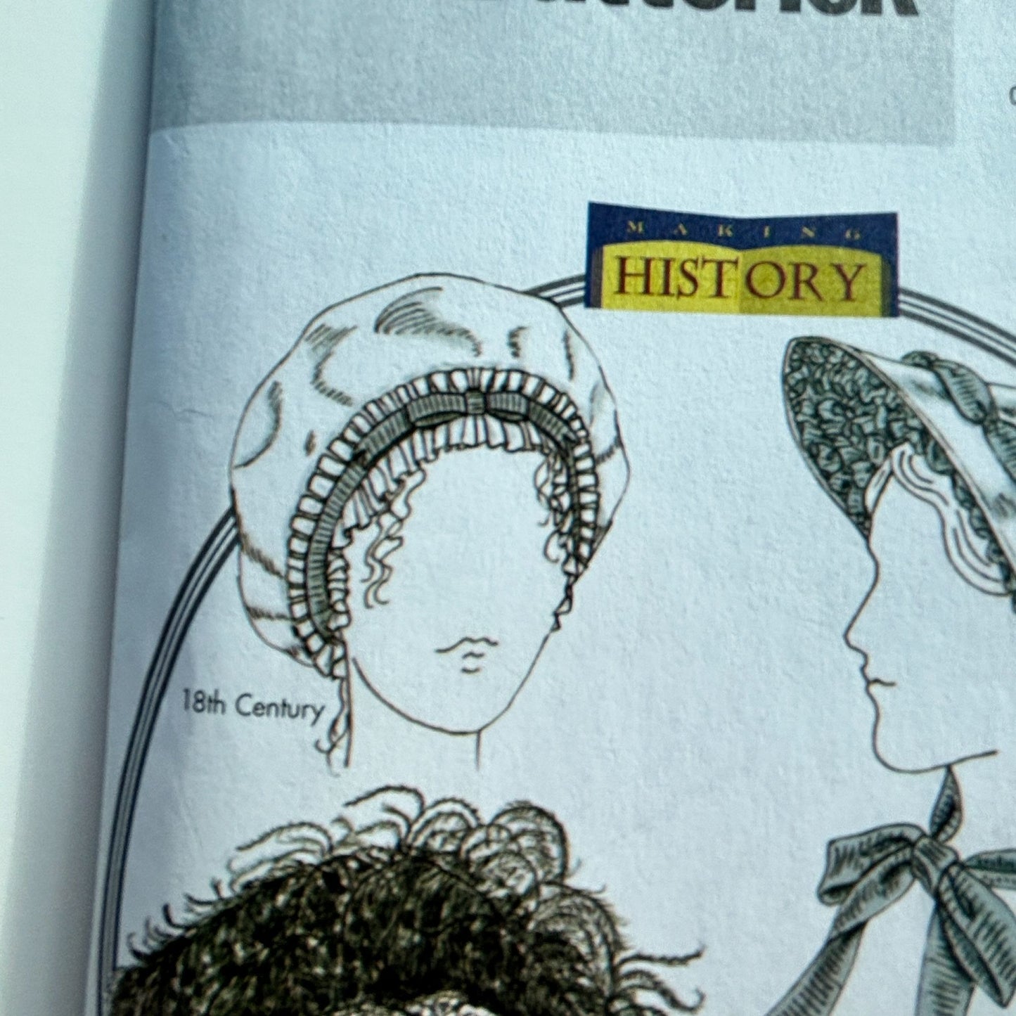 Butterick Sewing Pattern B4210 Historical Hats Elizabethan Bonnet Victorian Edwardian Costume