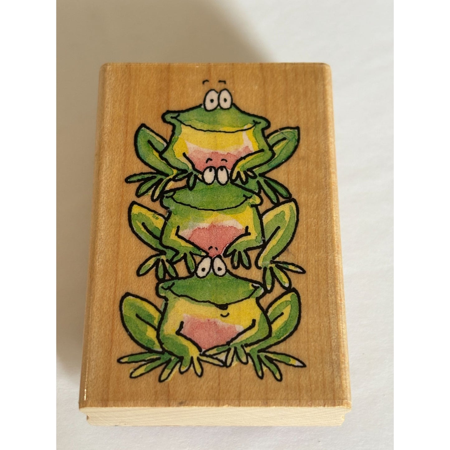 Penny Black Rubber Stamp Frog Family Its A Circus Vertical Whimsical Card Making