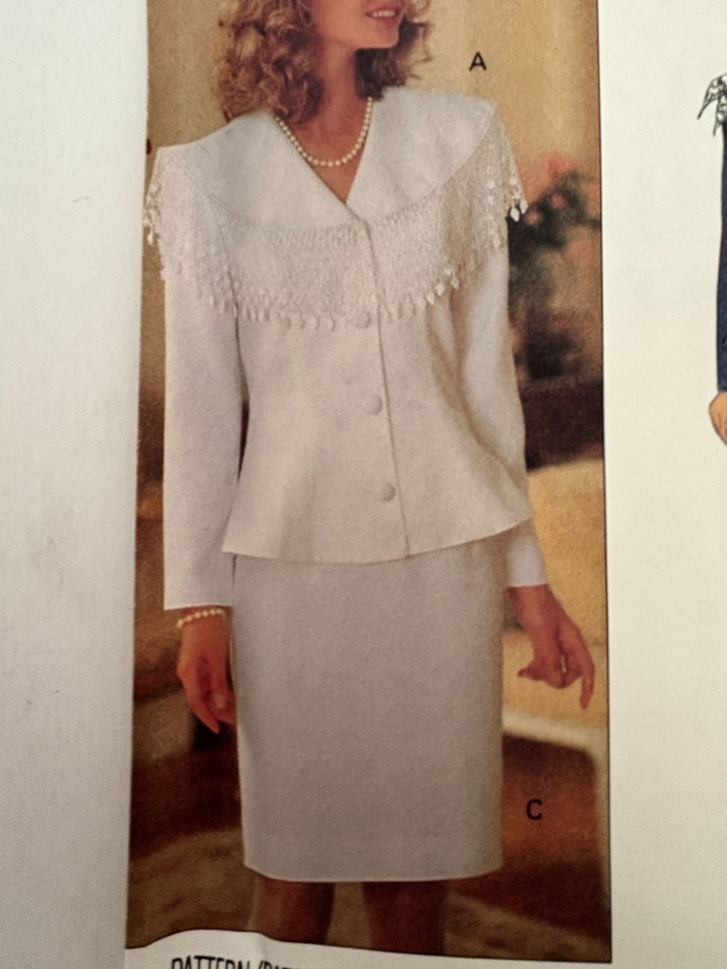 Butterick Sewing Pattern 6573 Easy Top Skirt Outfit Suit 12 14 16 1990s Easy UC