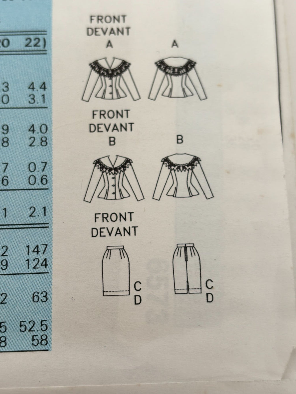 Butterick Sewing Pattern 6573 Easy Top Skirt Outfit Suit 12 14 16 1990s Easy UC