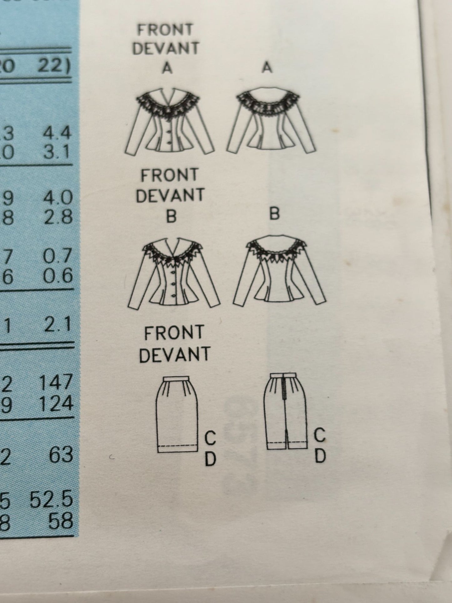Butterick Sewing Pattern 6573 Easy Top Skirt Outfit Suit 12 14 16 1990s Easy UC
