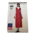 90s Minimalist Jumper Dress Sewing Pattern Butterick 5127 Uncut Modest Denim 6-10 Vintage 1997