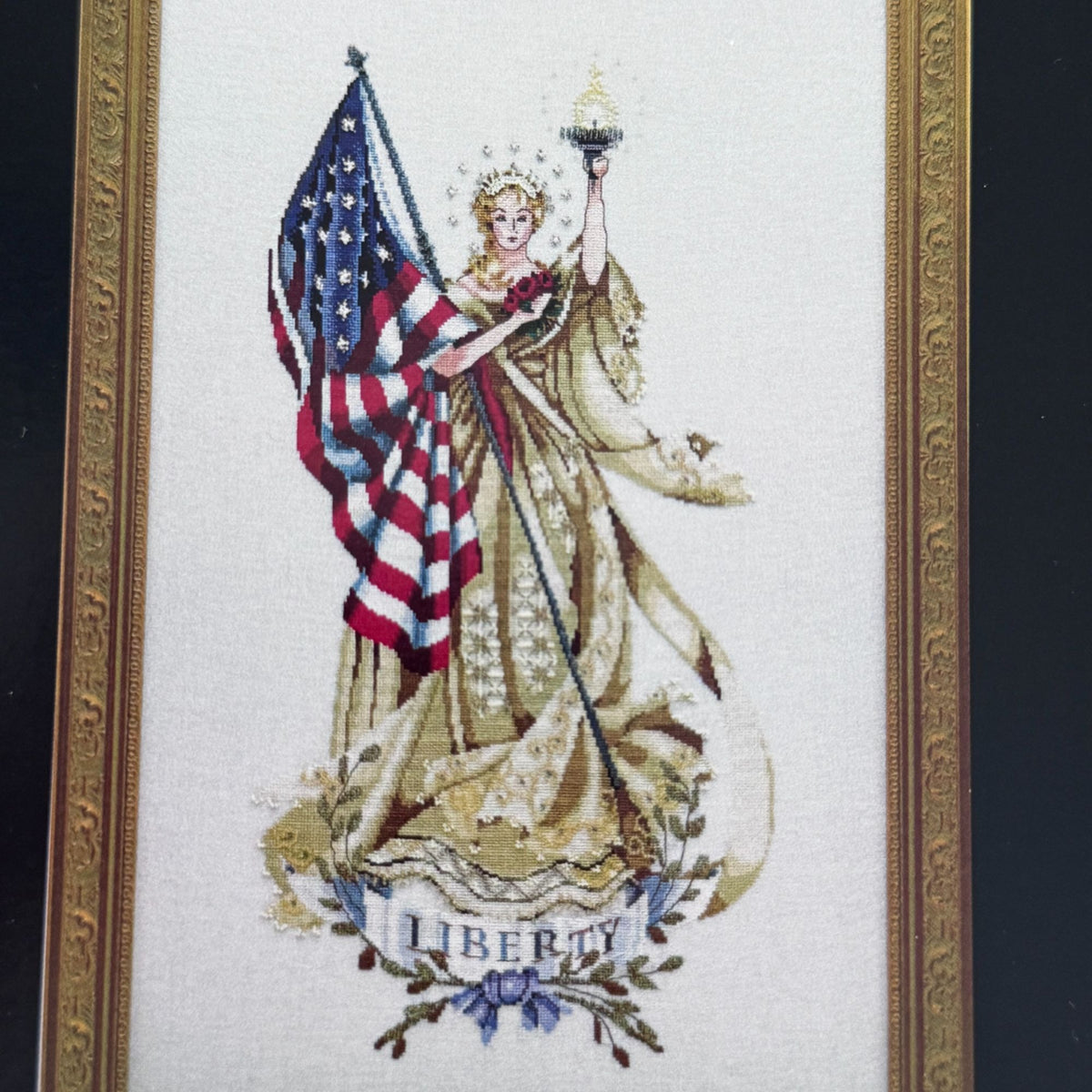 Mirabilia Cross Stitch Pattern Lady of the Flag Nora Corbett Chart Only MDL6226 Patriotic