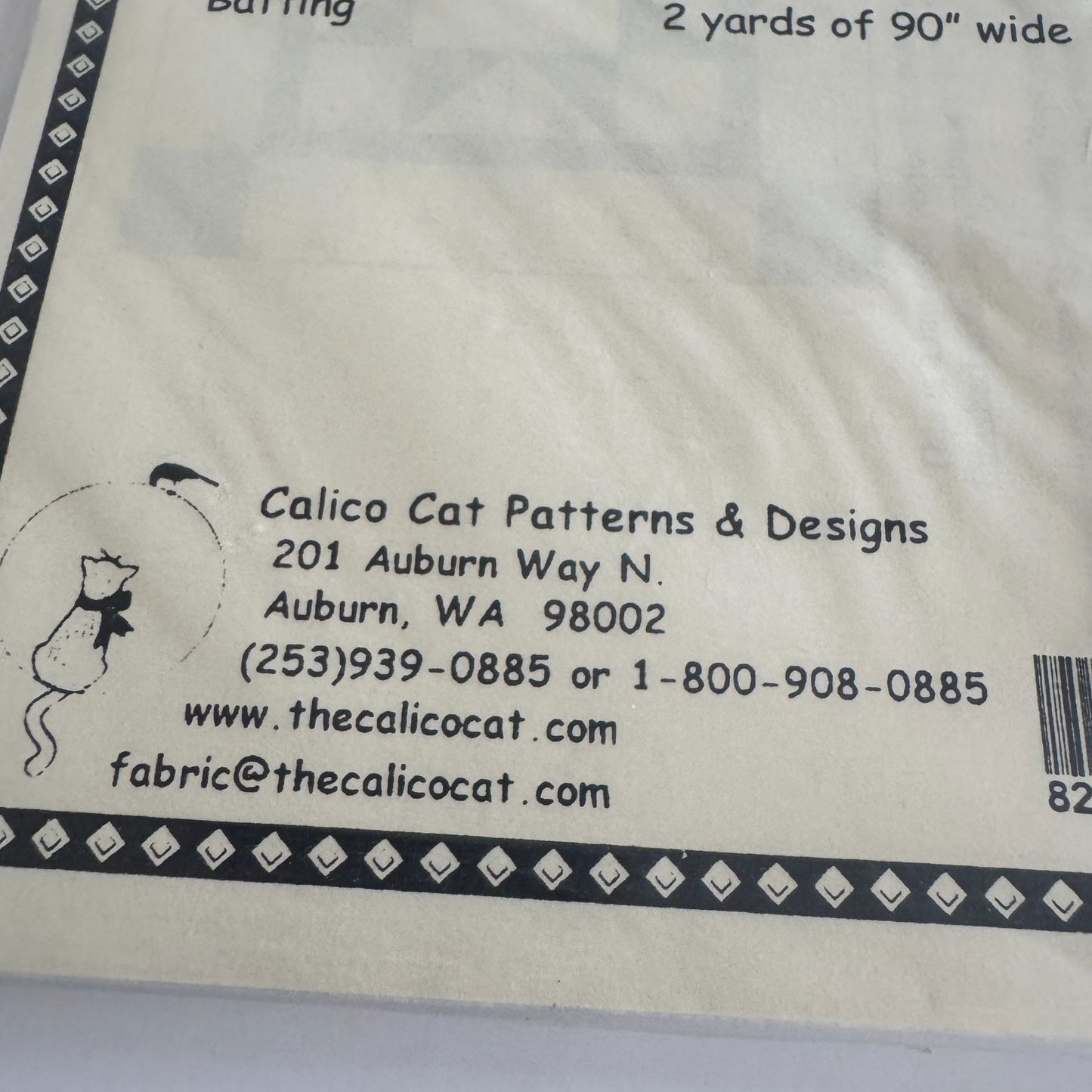 Calico Cat Quilt In A Pillow Quilting Pattern Steinhorst 40x70 inch Star Pocket