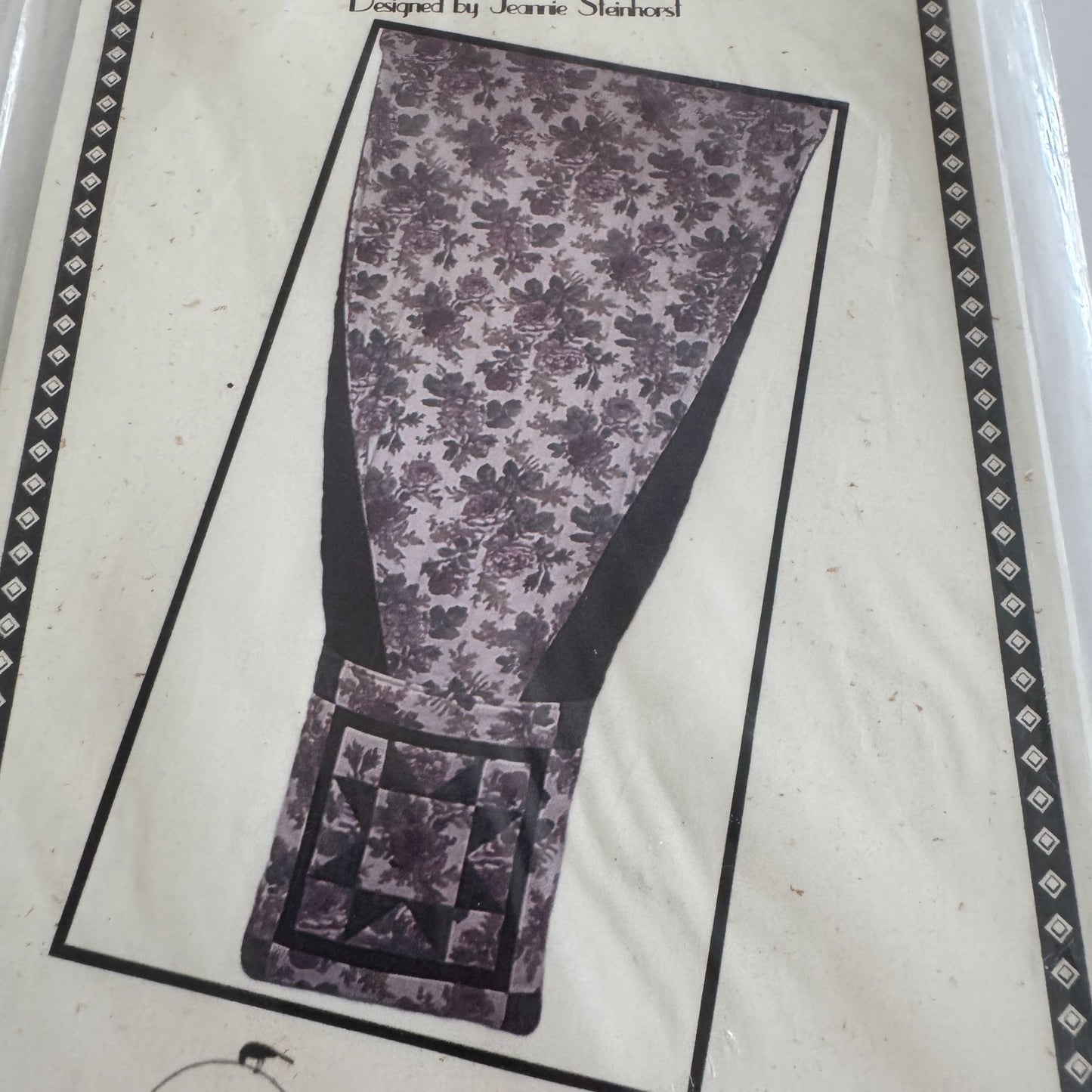 Calico Cat Quilt In A Pillow Quilting Pattern Steinhorst 40x70 inch Star Pocket