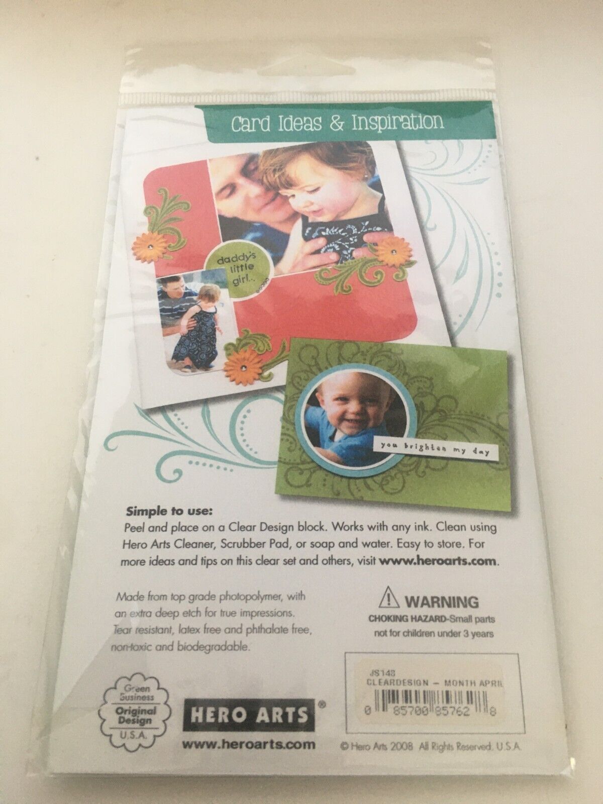 Hero Arts Clear Stamp Set Easter Bunny Egg Month of April Calendar Card Making Craft